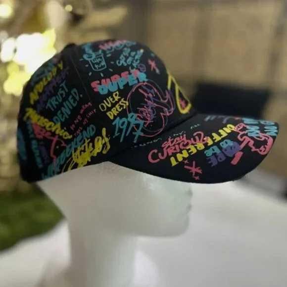 Graffiti Hiphop Hipster Baseball Cap, Cool Baseball Cap - Picture 5 of 6